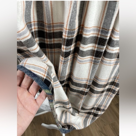 BDG Urban Outfitters Robbie Spliced Flannel Shirt Womens Small Plaid Oversized S - Picture 9 of 15